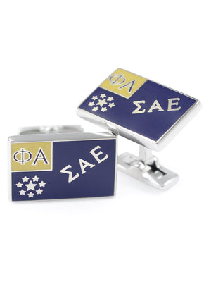 Accessories - Sigma Alpha Epsilon Flag Cufflinks