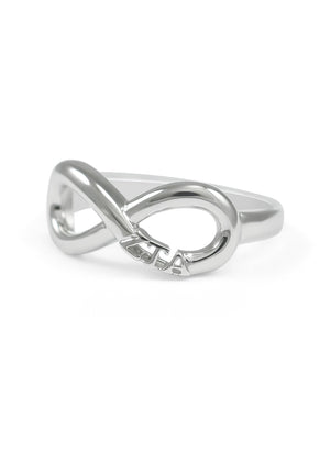 Accessories - Zeta Tau Alpha Sterling Silver Infinity Ring