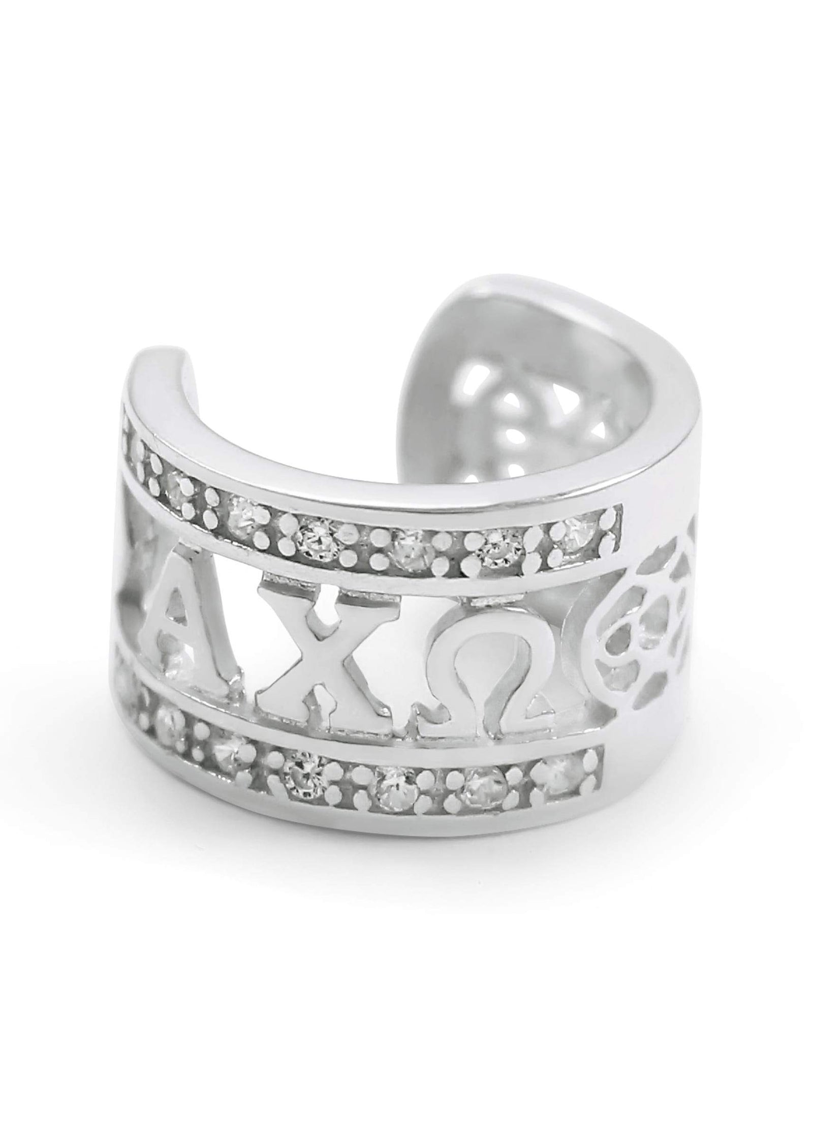 CZ Clover Accent Omega Cuff main image 0