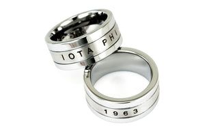 Iota Phi Theta Tungsten Ring