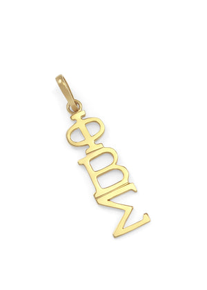 Necklace - 14k Solid Gold Phi Beta Sigma Lavaliere