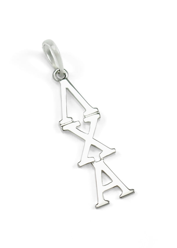 14k White Gold Lambda Chi Alpha Lavalier | ΛΧΑ Pendant - The Collegiate ...