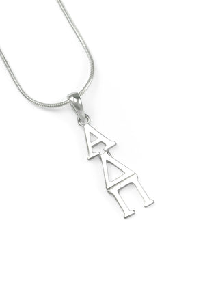Necklace - Alpha Delta Pi Sterling Silver Lavaliere Pendant