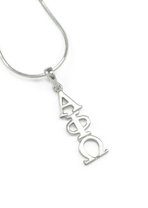 Necklace - Alpha Phi Omega Sterling Silver Lavaliere Pendant