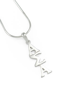 Sigma Sigma Sigma Sterling Silver Lavaliere Pendant With 20" Chain - Collegiate Jewelry