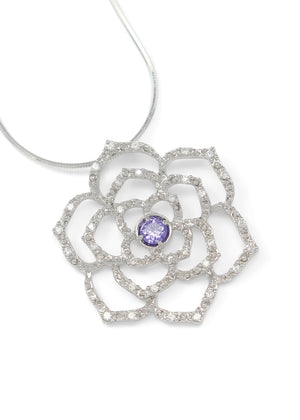 Necklace - Delta Sigma Pi- Rose Of Deltasig Necklace