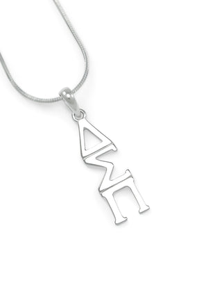 Necklace - Delta Sigma Pi Sterling Silver Lavaliere Pendant