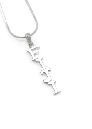 Necklace - Phi Gamma Delta (FIJI) Sterling Silver Lavaliere Pendant