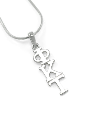 Necklace - Phi Kappa Tau Sterling Silver Lavaliere Pendant
