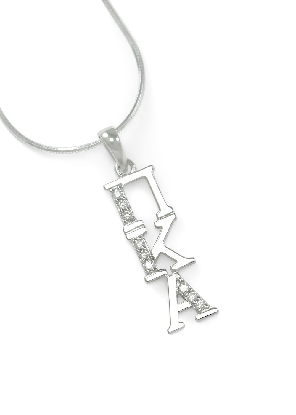 Alpha Omicron Pi Sterling Silber Lavaliere 100 % SterlingSilber 925 / 100 % Sororität Halskette / Geschenke Für Sie