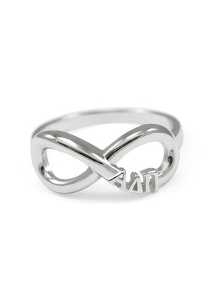 Ring - Alpha Delta Pi Sterling Silver Infinity Ring