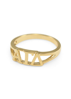 Ring - Alpha Gamma Delta Sunshine Gold Ring