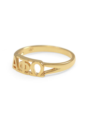 Ring - Alpha Phi Omega Sunshine Gold Ring