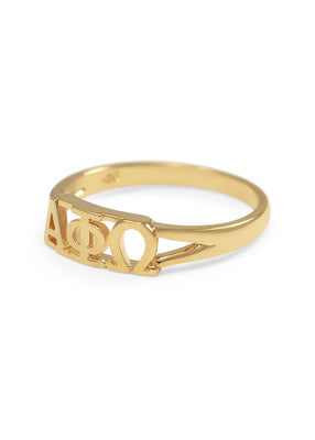 14k Gold Alpha Phi Omega Ring Alpha Phi Omega Gear The