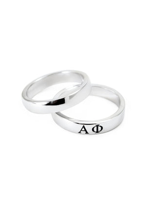 Ring - Alpha Phi Sterling Silver Skinny Band Ring
