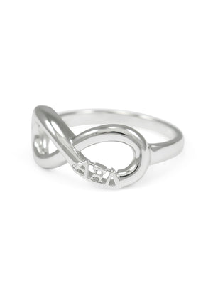 Ring - Alpha Xi Delta Sterling Silver Infinity Ring