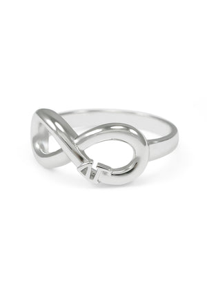 Ring - Delta Gamma Sterling Silver Infinity Ring
