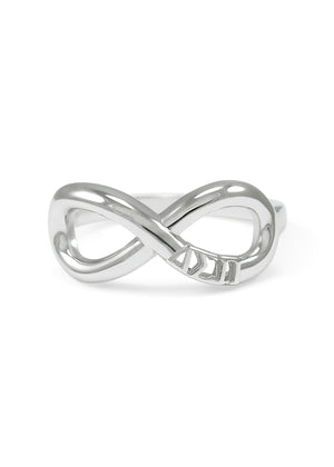 Ring - Delta Sigma Pi Sterling Silver Infinity Ring