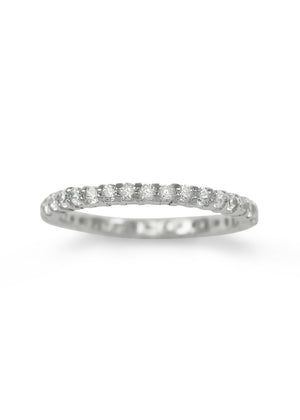 Ring - Eternity Band Ring With Simulated Diamonds