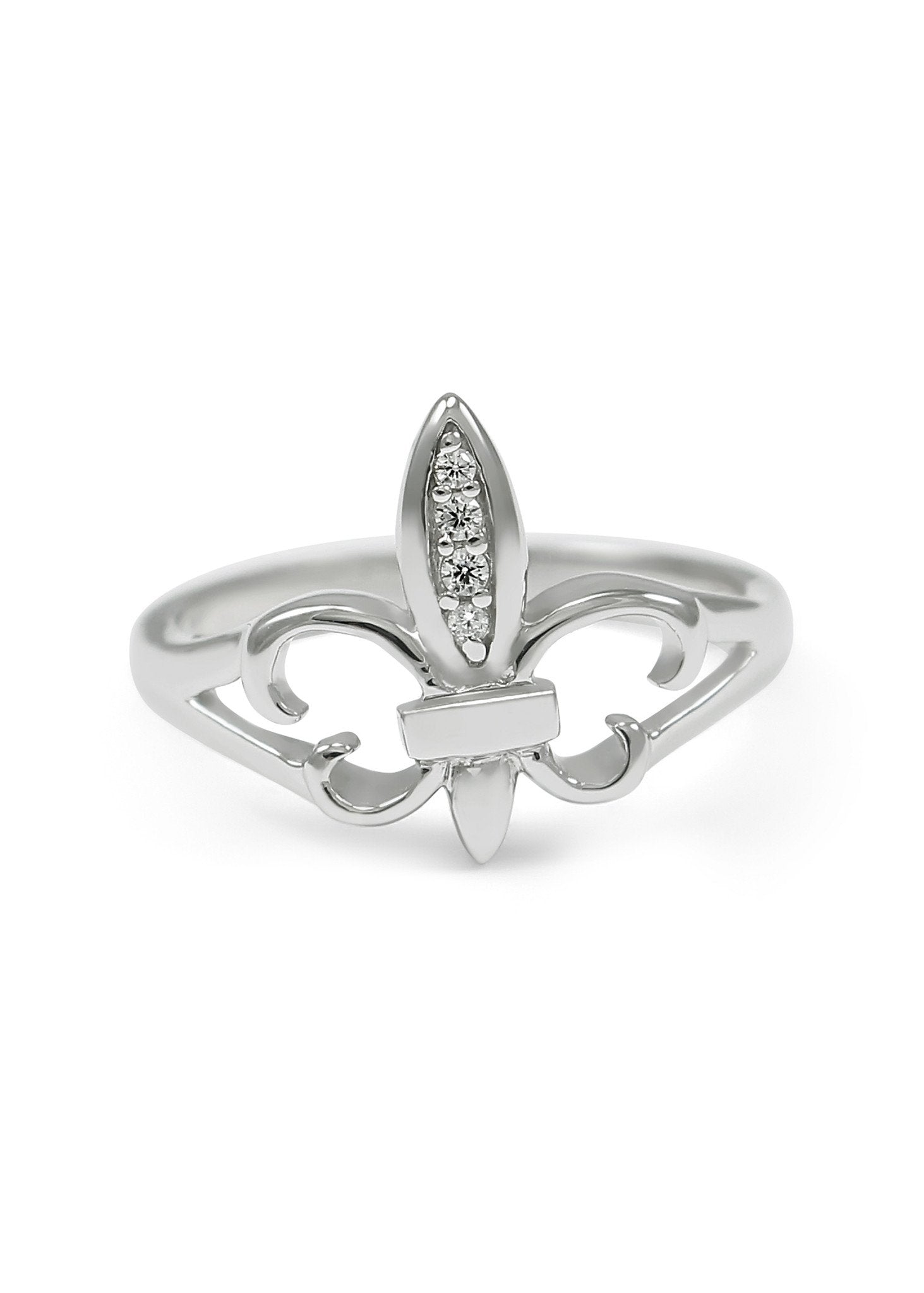 Fleur de Lis Sterling Silver Ring Silver Fleur de Lis Jewelry