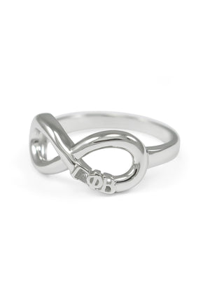 Ring - Gamma Phi Beta Sterling Silver Infinity Ring