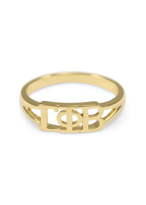 Ring - Gamma Phi Beta Sunshine Gold Ring