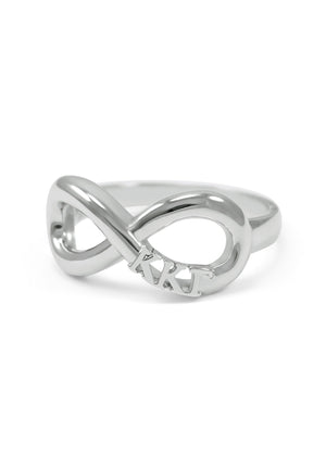 Ring - Kappa Kappa Gamma Sterling Silver Infinity Ring