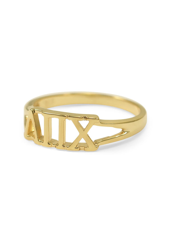 Lambda Pi Chi Greek Sorority Ring | 14k Gold Letter Ring - The ...
