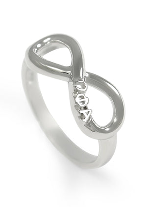 Ring - Omega Phi Alpha Sterling Silver Infinity Ring