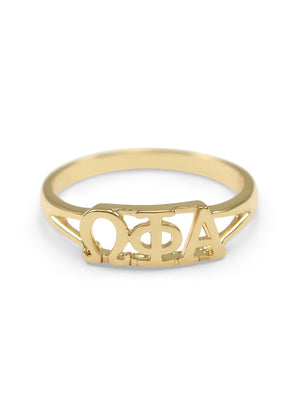 Ring - Omega Phi Alpha Sunshine Gold Plated Ring