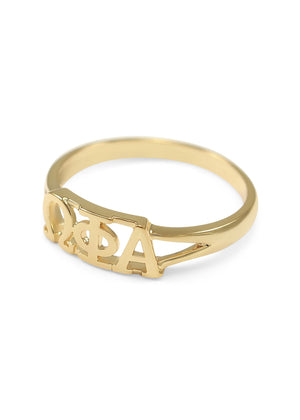 Ring - Omega Phi Alpha Sunshine Gold Plated Ring