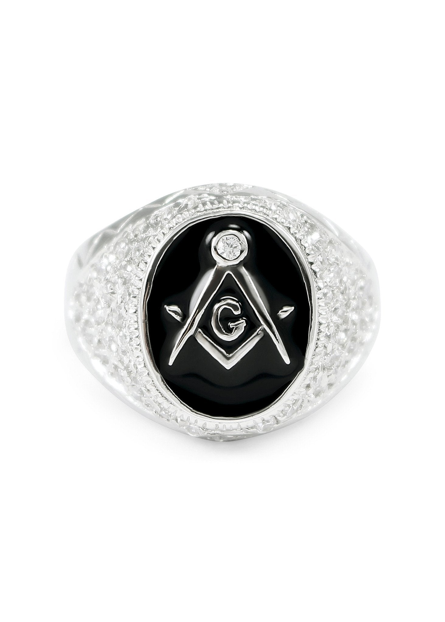 Personalized Ornate Free Mason Compass Ring Engraved Masonic Ring – Think  Engraved