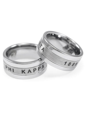 Ring - Phi Kappa Theta Fraternity Tungsten Ring