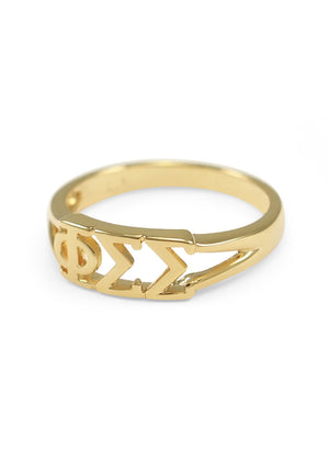 Ring - Phi Sigma Sigma Sunshine Gold Ring