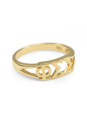 Ring - Phi Sigma Sigma Sunshine Gold Ring