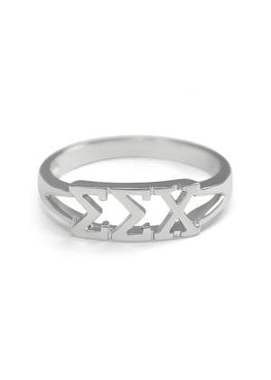 Ring - Sigma Sigma Chi Sterling Silver Ring
