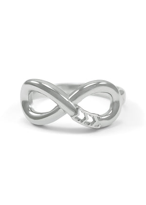 Ring - Sigma Sigma Sigma Sterling Silver Infinity Ring