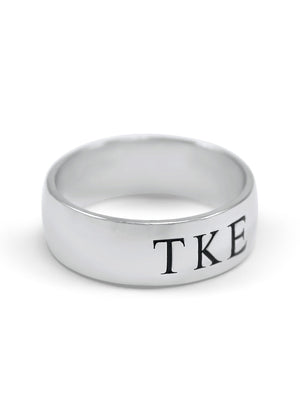 Ring - Tau Kappa Epsilon Sterling Silver Wide Band Ring