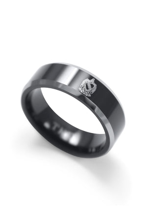 Ring - Tau Kappa Epsilon (TKE) Black Tungsten Ring