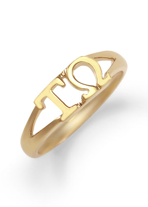 Ring - Tau Omega 14k Sunshine Gold Ring